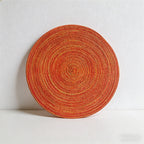 CouldNook Nordic Braided Cotton Placemat & Coaster - Heat Resistant Table Mat