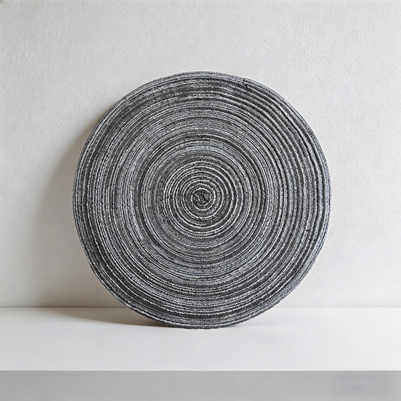 CouldNook Nordic Braided Cotton Placemat & Coaster - Heat Resistant Table Mat