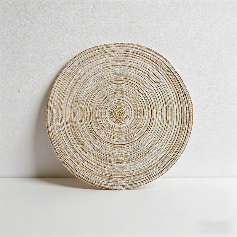 CouldNook Nordic Braided Cotton Placemat & Coaster - Heat Resistant Table Mat