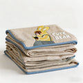 CouldNook Reversible Muslin & Fleece Blanket - Kawaii 3D Embroidered Throw