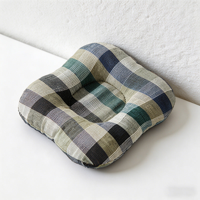 CouldNook Padded Cotton Plaid Coaster - Korean INS Style Mug & Teapot Mat