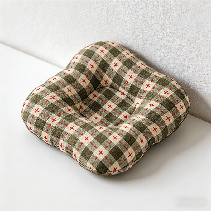 CouldNook Padded Cotton Plaid Coaster - Korean INS Style Mug & Teapot Mat
