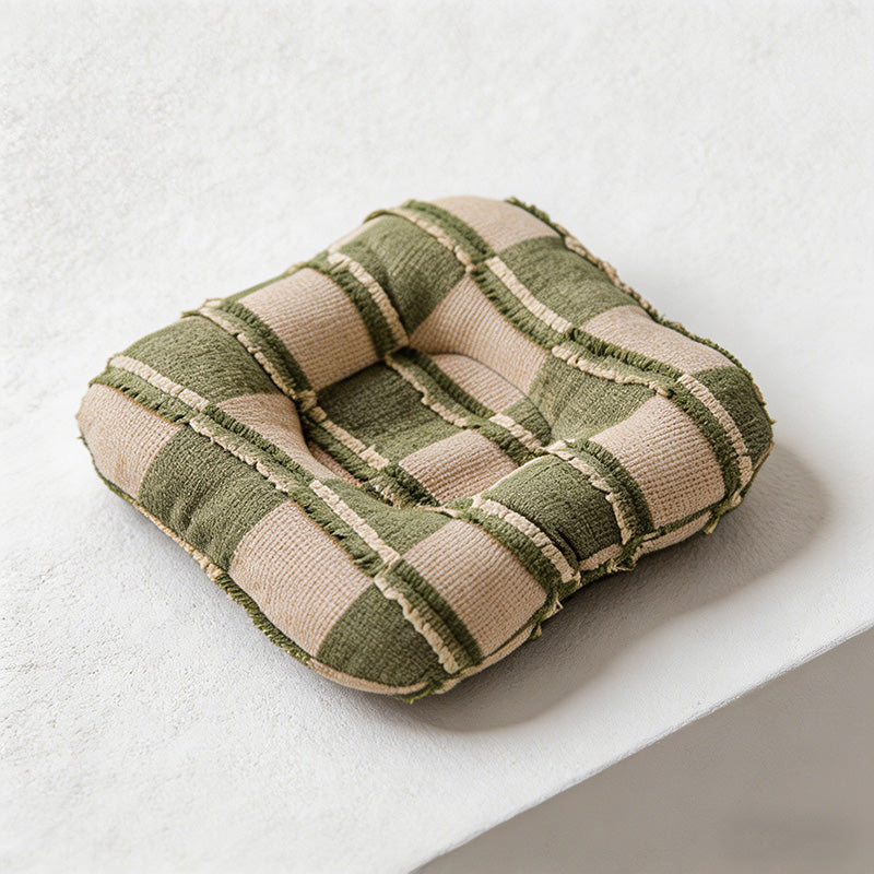 CouldNook Padded Cotton Plaid Coaster - Korean INS Style Mug & Teapot Mat
