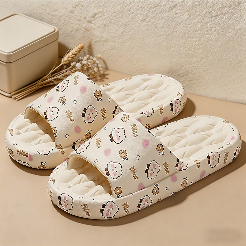 CouldNook Kawaii Cartoon EVA Cloud Slippers - 3cm Ultra-Thick Cushioned Indoor Slides