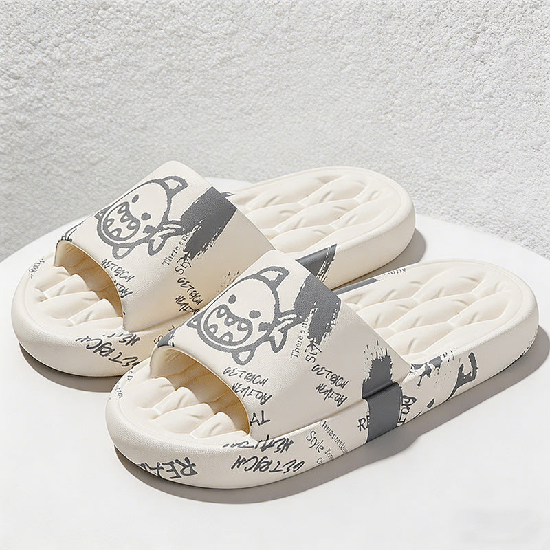 CouldNook Kawaii Cartoon EVA Cloud Slippers - 3cm Ultra-Thick Cushioned Indoor Slides
