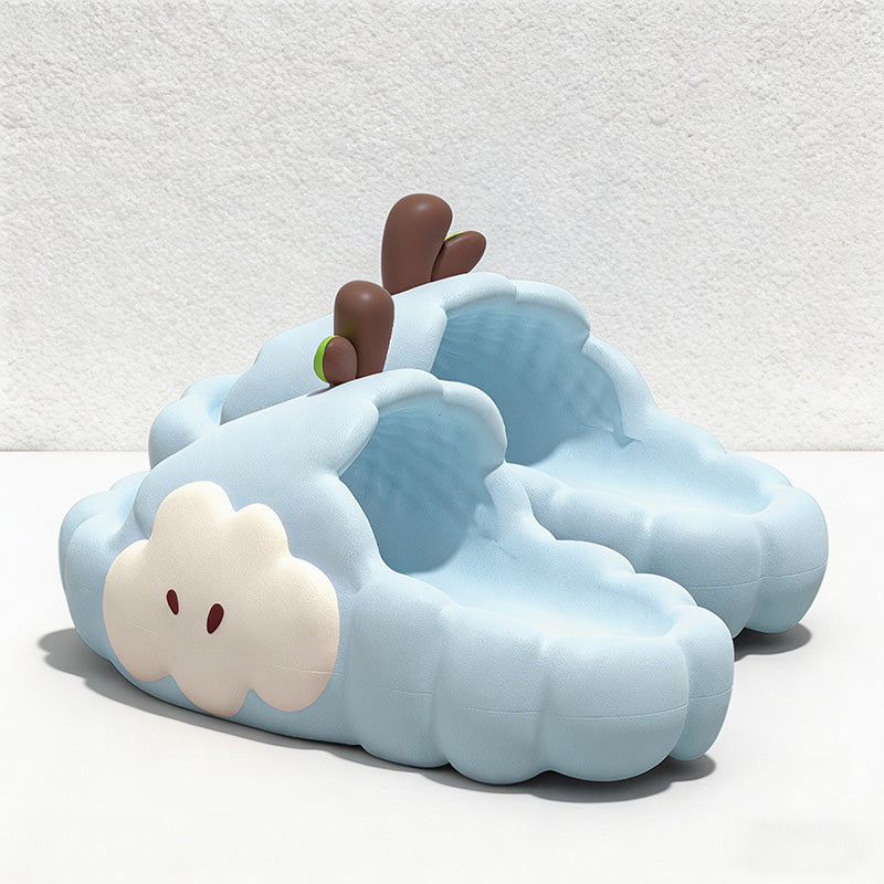 CouldNook Kawaii 3D Cloud Slippers - Chunky EVA Bubble Slides