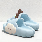 CouldNook Kawaii 3D Cloud Slippers - Chunky EVA Bubble Slides