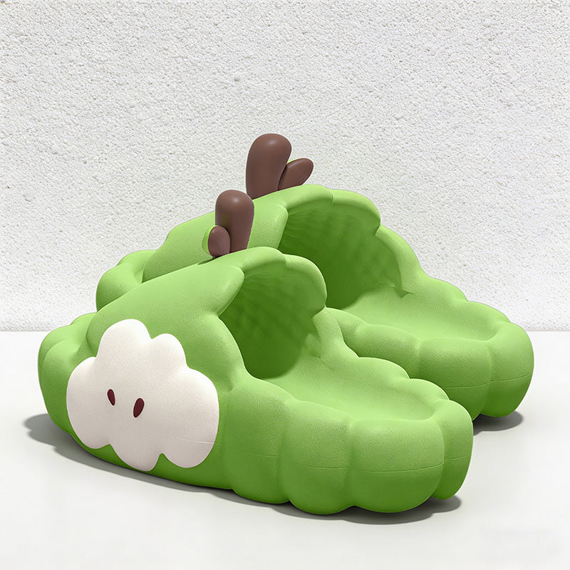 CouldNook Kawaii 3D Cloud Slippers - Chunky EVA Bubble Slides