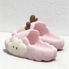 CouldNook Kawaii 3D Cloud Slippers - Chunky EVA Bubble Slides