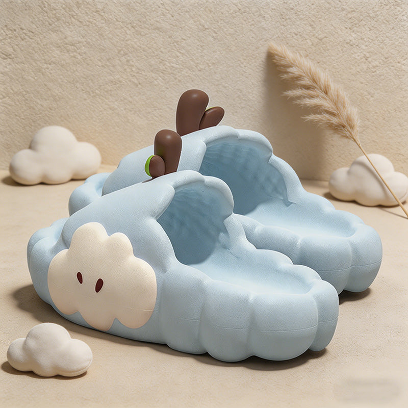 CouldNook Kawaii 3D Cloud Slippers - Chunky EVA Bubble Slides