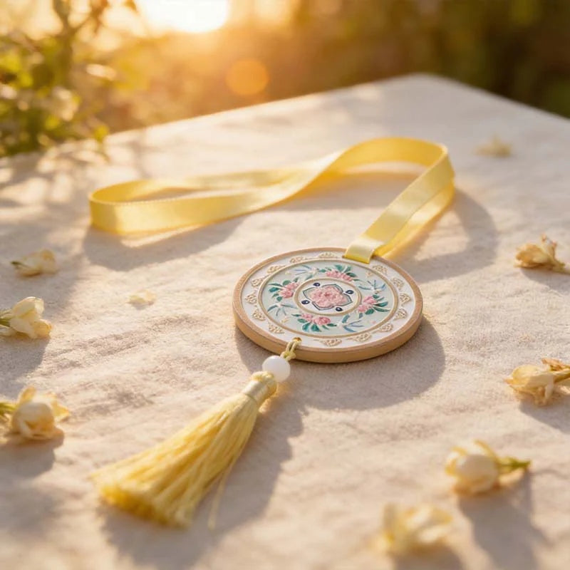 CouldNook Scented Plaster Tablet - Chinese Style Floral Tassel Pendant