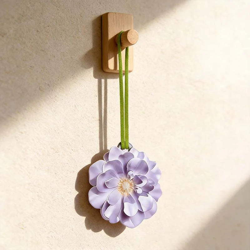 CouldNook Scented Plaster Tablet - 3D Begonia Flower Relief Pendant