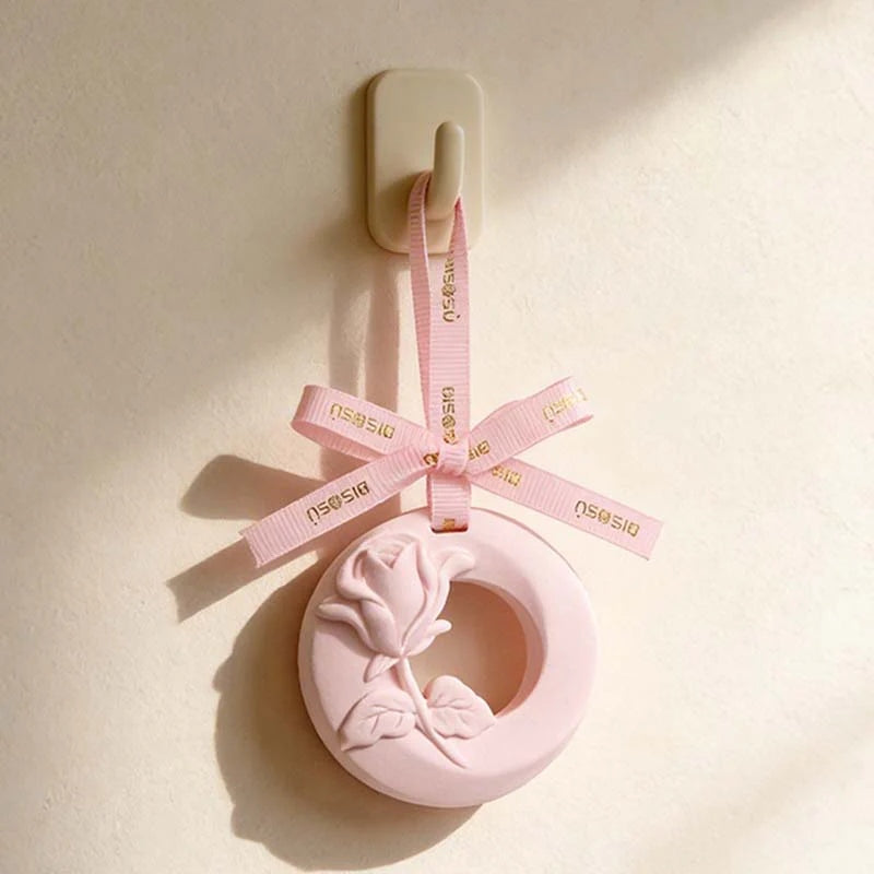 CouldNook Scented Plaster Tablet-3D Rose Ring Hanging Pendant