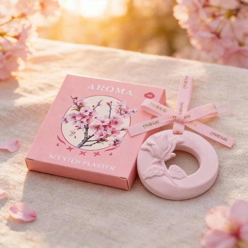 CouldNook Scented Plaster Tablet-3D Rose Ring Hanging Pendant