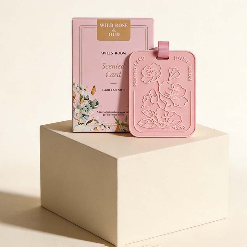 CouldNook Luxury Embossed Floral Scented Card - Wardrobe & Car Air Freshener