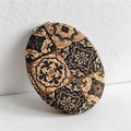 CouldNook Retro Floral Compact Mirror - Double-Sided Magnifying Pocket Mirror