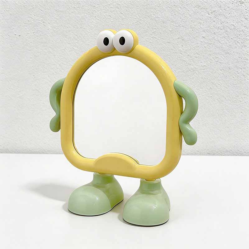 CouldNook Cute Big Eyes Cartoon Vanity Mirror - Desktop Full-Screen Makeup Mirror