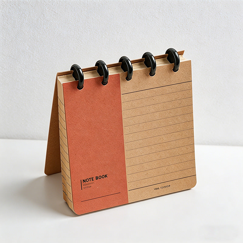 CouldNook Mini Square Discbound Notebook - Vintage Kraft Paper Pocket Journal (48K)