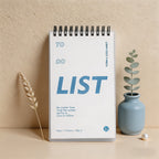 CouldNook Minimalist Spiral To-Do List Notepad - Daily Planner & Habit Tracker