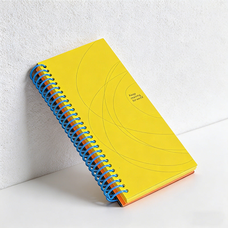 CouldNook Vibrant Summer Spiral Notebook - Aesthetic A6 Daily Planner & Journal