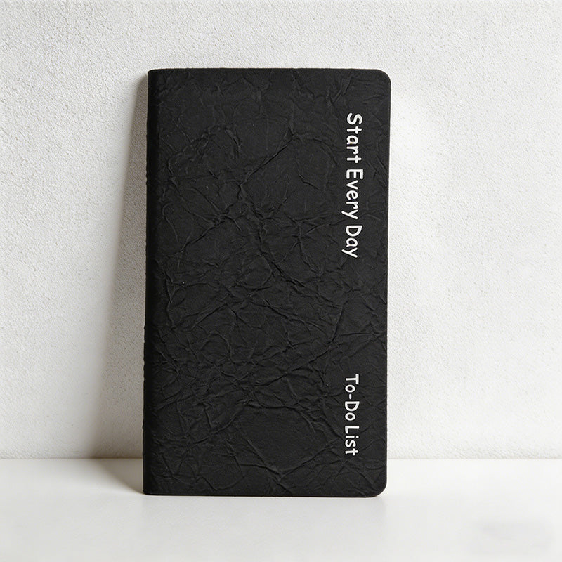 CouldNook Faux Leather Daily Planner - Textured PU Pocket To-Do List Journal