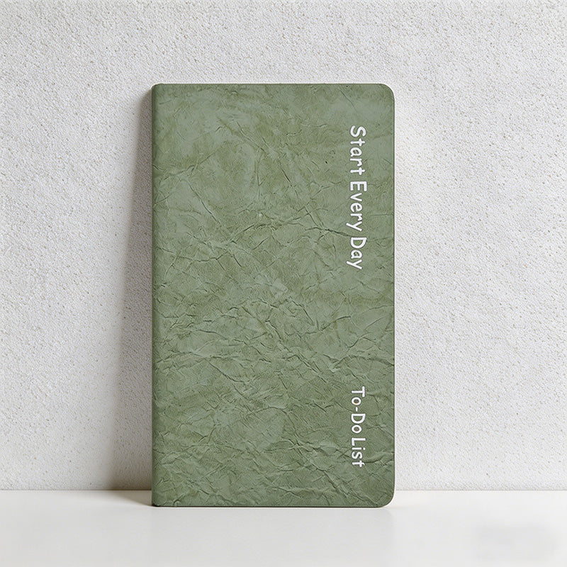 CouldNook Faux Leather Daily Planner - Textured PU Pocket To-Do List Journal