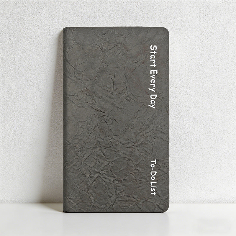 CouldNook Faux Leather Daily Planner - Textured PU Pocket To-Do List Journal