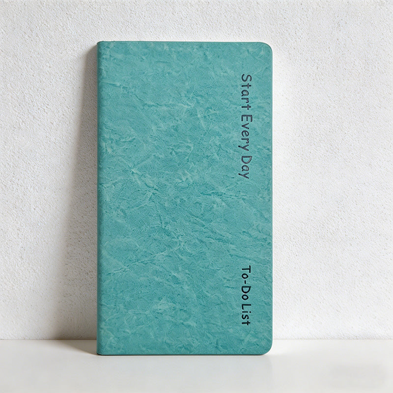 CouldNook Faux Leather Daily Planner - Textured PU Pocket To-Do List Journal