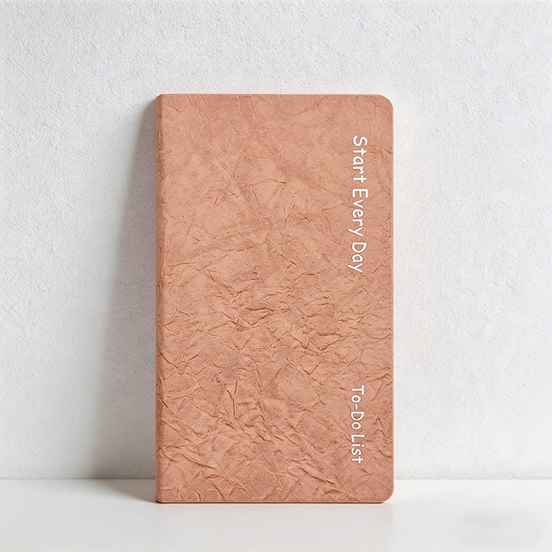 CouldNook Faux Leather Daily Planner - Textured PU Pocket To-Do List Journal
