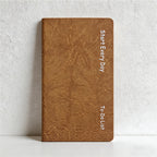 CouldNook Faux Leather Daily Planner - Textured PU Pocket To-Do List Journal