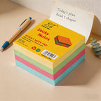 CouldNook Mega Thick 400-Sheet Sticky Note Cube - 4-in-1 Colorful 3x3 Memo Pad