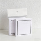 CouldNook Minimalist 3x3 Sticky Notes - Grid, Lined & Blank Memo Pad