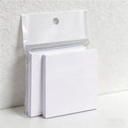 CouldNook Minimalist 3x3 Sticky Notes - Grid, Lined & Blank Memo Pad
