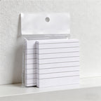CouldNook Minimalist 3x3 Sticky Notes - Grid, Lined & Blank Memo Pad
