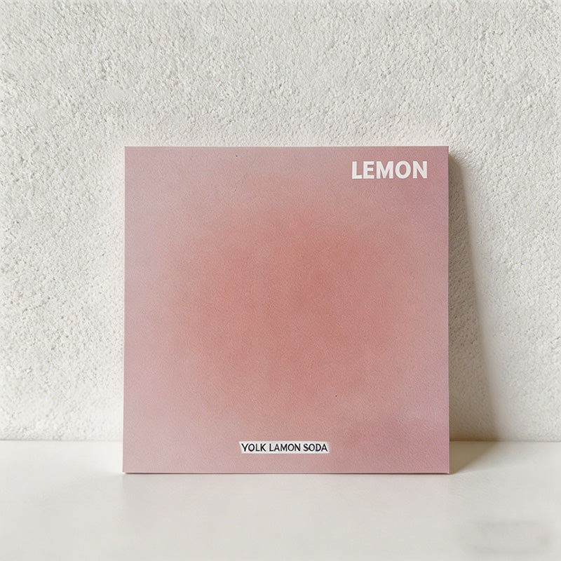 CouldNook Aesthetic Ombre Sticky Notes - Summer Gradient Halo Memo Pad
