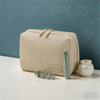 CouldNook Eco-Friendly RPET Makeup Bag - Minimalist Textured Travel Toiletry Pouch
