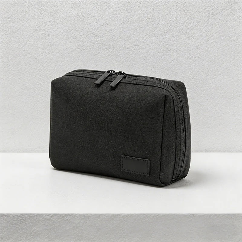 CouldNook Eco-Friendly RPET Makeup Bag - Minimalist Textured Travel Toiletry Pouch