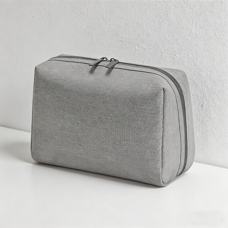 CouldNook Eco-Friendly RPET Makeup Bag - Minimalist Textured Travel Toiletry Pouch