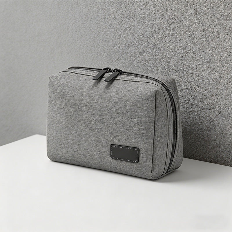 CouldNook Eco-Friendly RPET Makeup Bag - Minimalist Textured Travel Toiletry Pouch