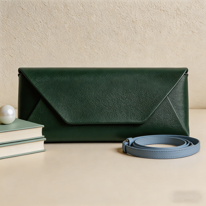 CouldNook Vintage PU Leather Glasses Case - Elegant Envelope Sunglasses Protector