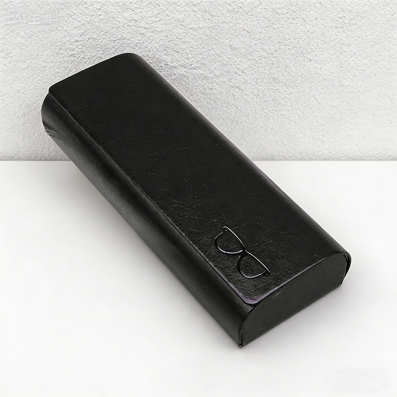 CouldNook Minimalist PU Leather Glasses Case - Slim Hard-Shell Eyewear Protector