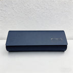 CouldNook Minimalist PU Leather Glasses Case - Slim Hard-Shell Eyewear Protector