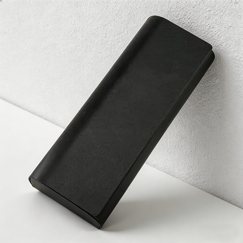 CouldNook Minimalist PU Leather Glasses Case - Slim Hard-Shell Eyewear Protector