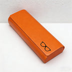 CouldNook Minimalist PU Leather Glasses Case - Slim Hard-Shell Eyewear Protector