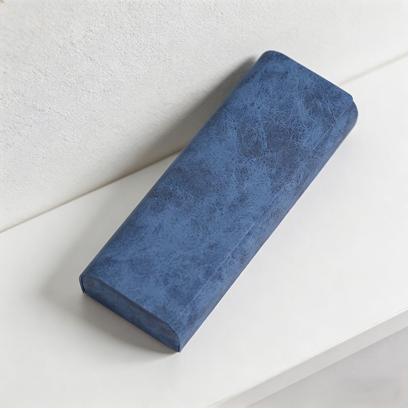 CouldNook Minimalist PU Leather Glasses Case - Slim Hard-Shell Eyewear Protector