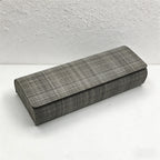 CouldNook Minimalist PU Leather Glasses Case - Slim Hard-Shell Eyewear Protector