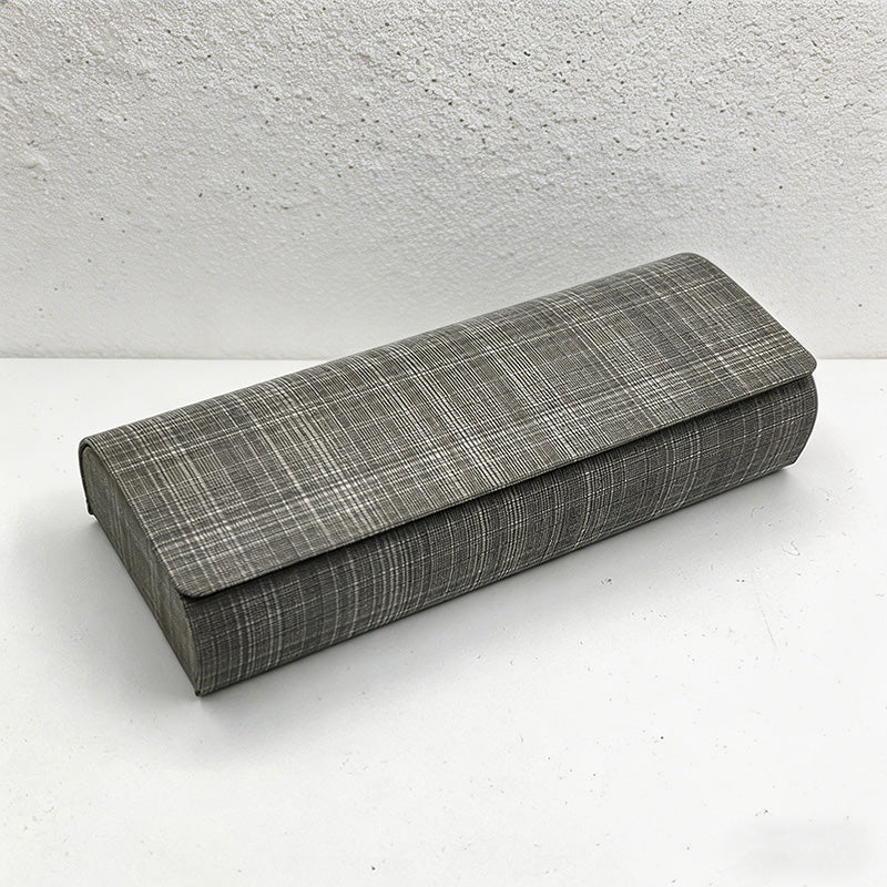 CouldNook Minimalist PU Leather Glasses Case - Slim Hard-Shell Eyewear Protector