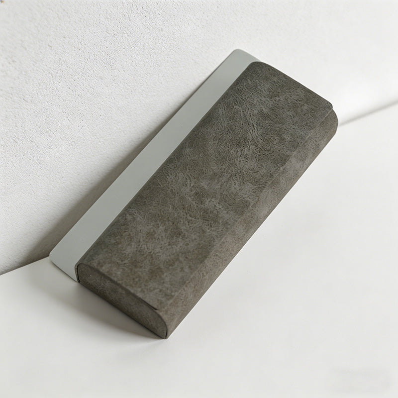 CouldNook Minimalist PU Leather Glasses Case - Slim Hard-Shell Eyewear Protector