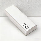 CouldNook Minimalist PU Leather Glasses Case - Slim Hard-Shell Eyewear Protector