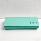 CouldNook Minimalist PU Leather Glasses Case - Slim Hard-Shell Eyewear Protector